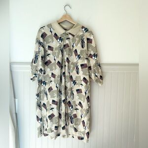 Vintage Cotton Croft & Barrow Sport XLT Golf Print Polo Shirt